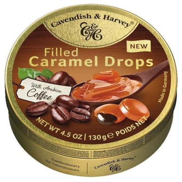 Image of Cavendish & Harvey Caramel Drops gefüllt mit Kaffee 130g