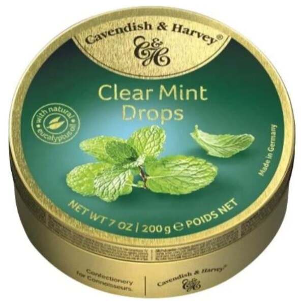 Image of Cavendish & Harvey Clear Mint Drops 200g