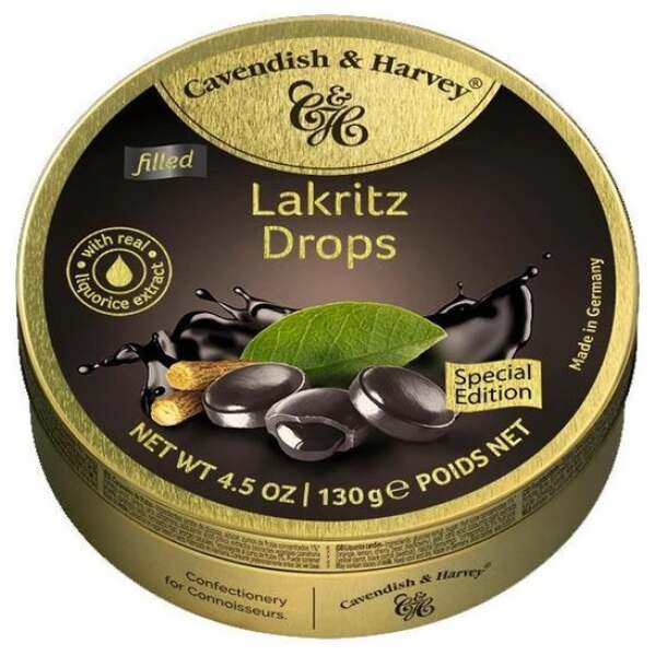 Image of Cavendish & Harvey Lakritz Drops gefüllt 130g