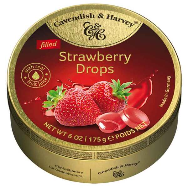 Image of Cavendish & Harvey Strawberry Drops Fillet 175g