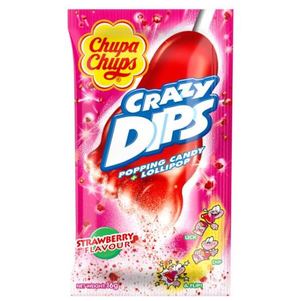 Image of Chupa Chups Crazy Dips Strawberry 14g