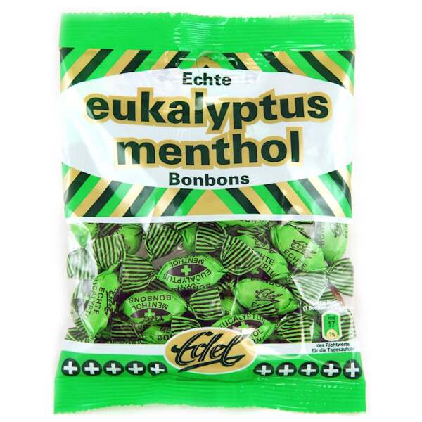 Image of Edel Bonbons Eukalyptus Mentol im Flachbeutel 125g