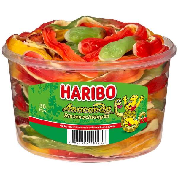 Image of Haribo Anaconda Riesenschlangen 30 Stk.