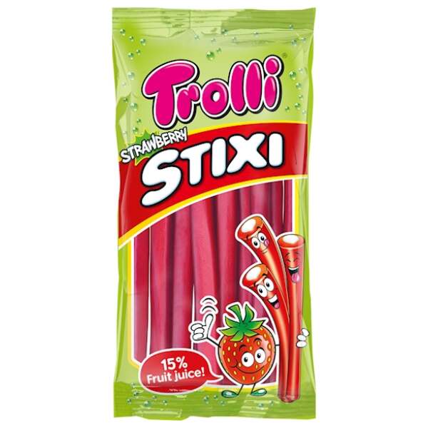 Image of Trolli Strawberry Stixi 85g bei Sweets.ch