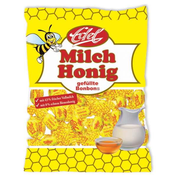 Image of Edel Milch-Honig Bonbons im Flachbeutel 100g