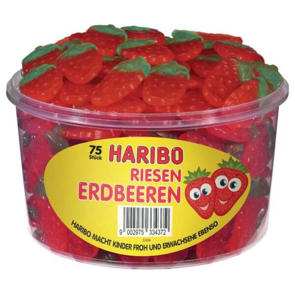 Image of Haribo Riesen Erdbeeren 75 Stk.