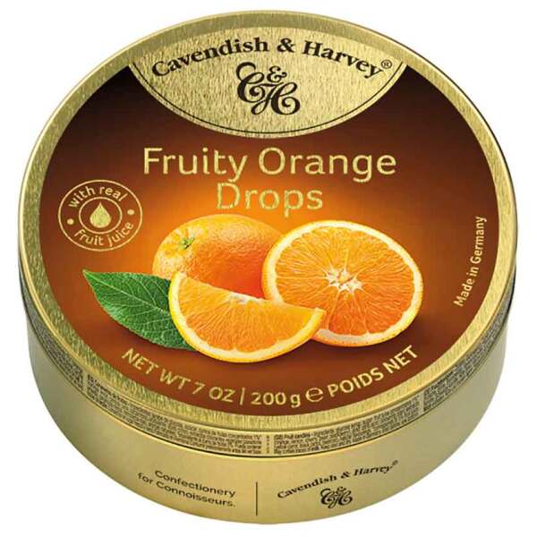 Image of Cavendish & Harvey Fruity Orange Drops 200g