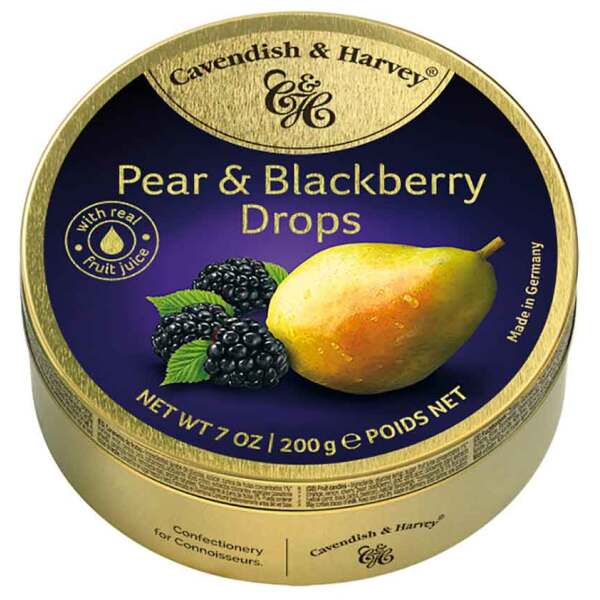 Image of Cavendish & Harvey Pear & Blackberry Drops 200g