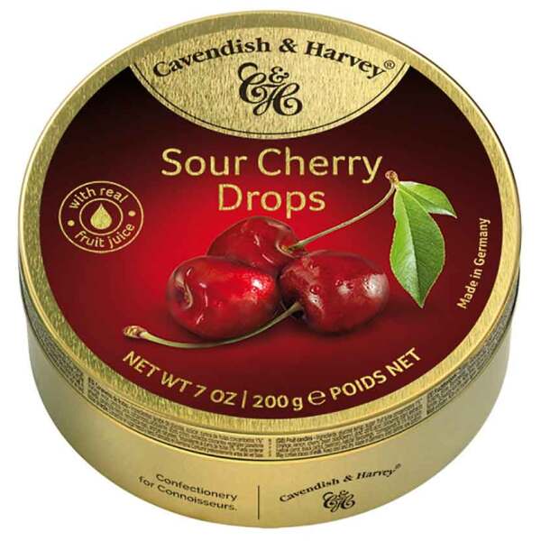 Image of Cavendish & Harvey Sour Cherry Drops 200g