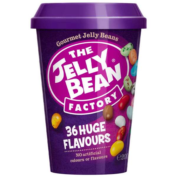 Image of The Jelly Bean Factory 36 Huge Flavours Cup 200g