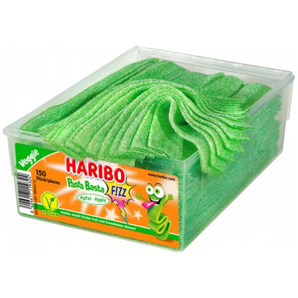 Image of Haribo Pasta Basta Apfel FIZZ 150 Stk. bei Sweets.ch