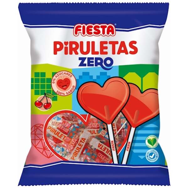 Image of Fiesta Herz Lollies zuckerfrei