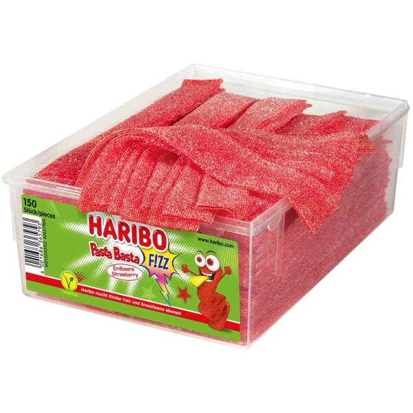 Image of Haribo Pasta Basta Erdbeere FIZZ 150 Stk.