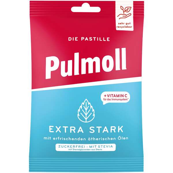 Image of Pulmoll Extra Stark zuckerfrei Beutel 75g bei Sweets.ch