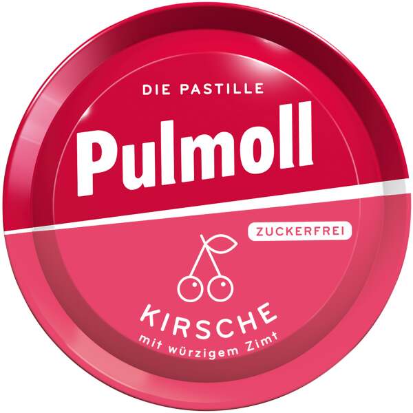 Image of Pulmoll Kirsche mit würzigem Zimt zuckerfrei 50g bei Sweets.ch