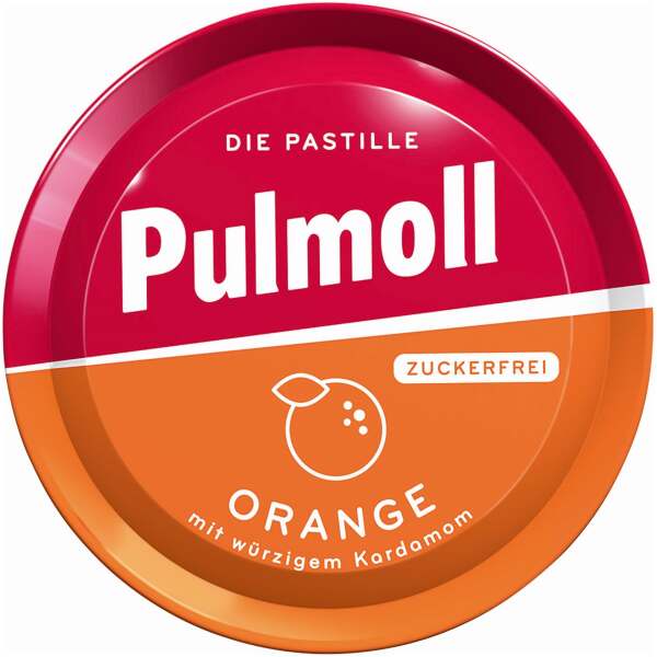 Image of Pulmoll Orange mit würzigem Kardamom zuckerfrei 50g bei Sweets.ch