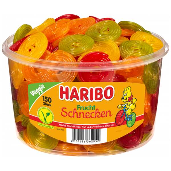 Image of Haribo Frucht Schnecken 150 Stk.