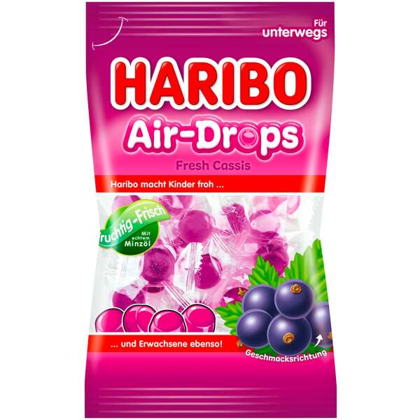 Image of Haribo Air-Drops Fresh Cassis 100g