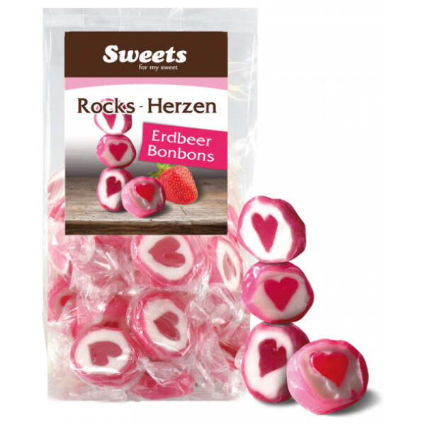 Image of Rocks Erdbeer Bonbons 125g