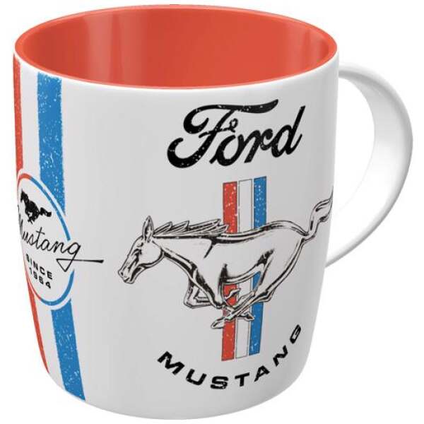 Image of Nostalgic Art - Ford Mustang Horse & Stripes Logo Tasse bei Sweets.ch