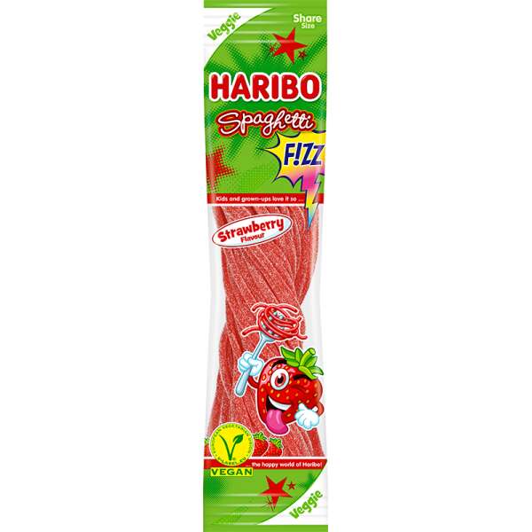 Image of Haribo Spaghetti Strawberry Sour Fizz 200g bei Sweets.ch