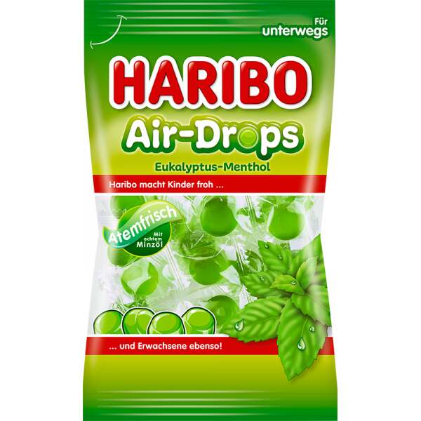 Image of Haribo Air-Drops Eukapalyptus Menthol 100g