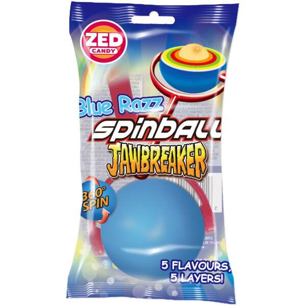 Image of ZED Candy Blue Razz Spinball Jawbreaker 60g bei Sweets.ch