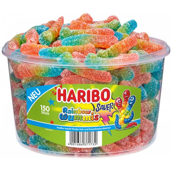 Image of Haribo Rainbow Wummis sauer 150 Stk.