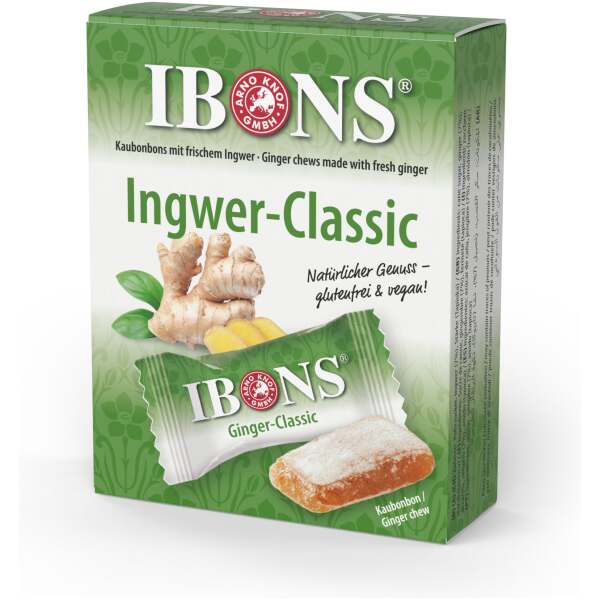 Image of Ibons Ingwer-Classic Kaubonbon 60g