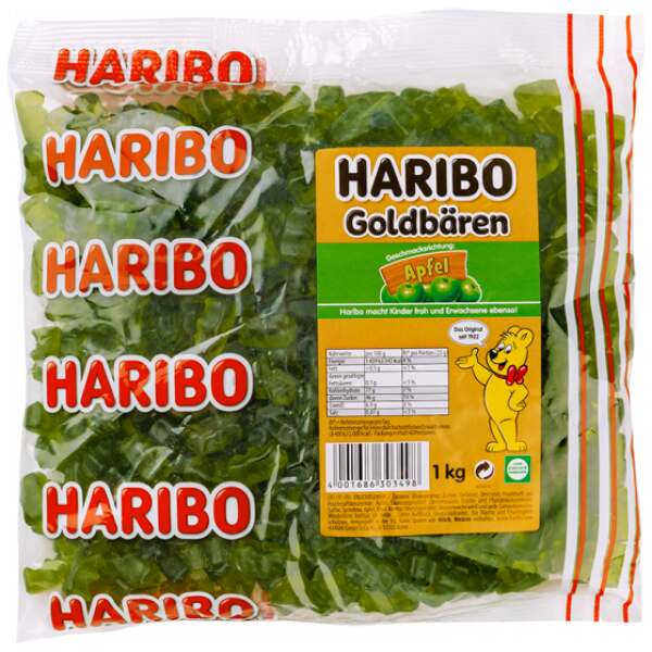 Image of Haribo Goldbären Sortenrein Apfel 1000g bei Sweets.ch