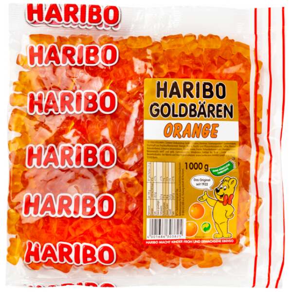 Image of Haribo Goldbären Sortenrein Orange 1000g bei Sweets.ch