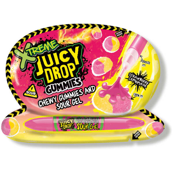 Image of Juicy Drop Gummies Xtreme Strawberry Lemonade 57g bei Sweets.ch