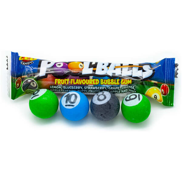 Image of ZED Candy Pool Balls Fruit Bubble Gum 18.6g bei Sweets.ch