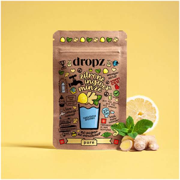 Image of dropz Pure Zitrone Ingwer Minze bei Sweets.ch