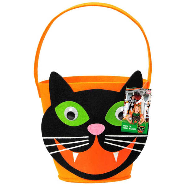 Image of Halloween Tasche Katze orange bei Sweets.ch