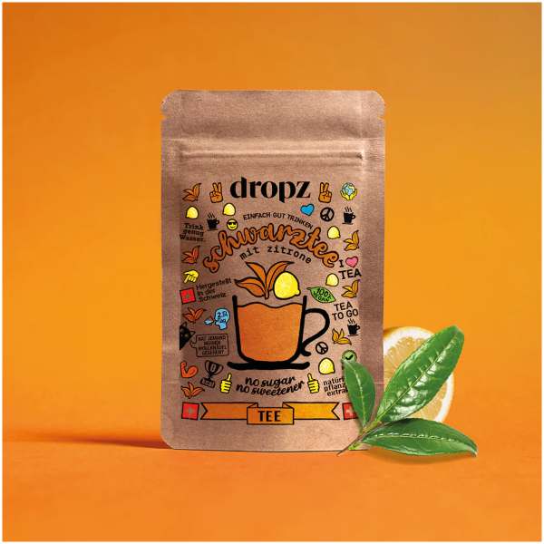 Image of dropz Tea Schwarztee mit Zitrone bei Sweets.ch