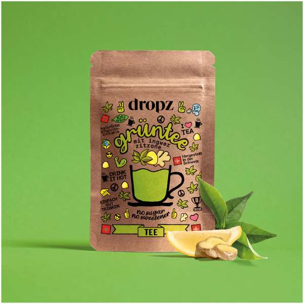 Image of dropz Tea Grüntee mit Zitrone Ingwer bei Sweets.ch