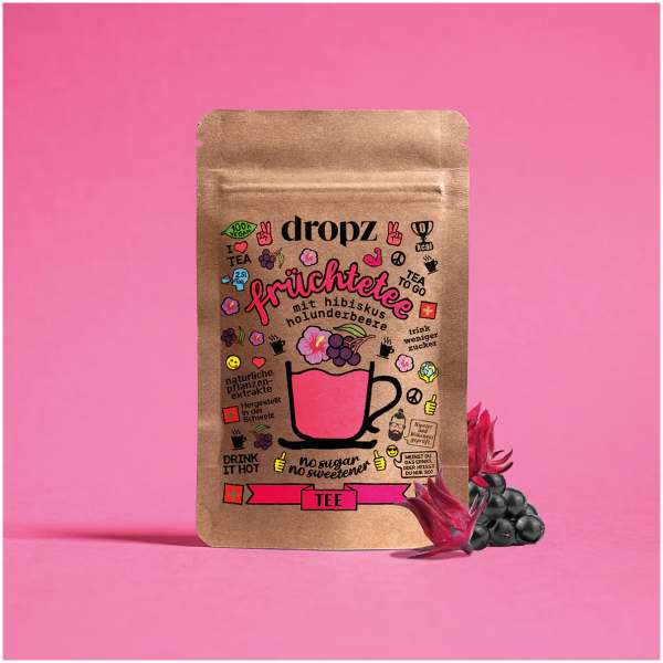 Image of dropz Tea Früchtetee mit Hibiskus Holunderbeere bei Sweets.ch